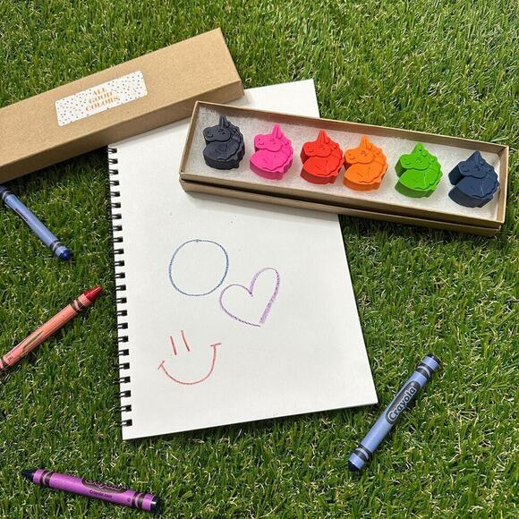 2/$24 Unicorn Popsicle Crayons (6), Kids Girls Unicorn Magical Whimsical Gift - Picture 7 of 9